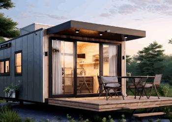 ai generated, house, building, facade, architecture, minimalist, living, small space, sustainable, downsizing, cozy, home, compact living