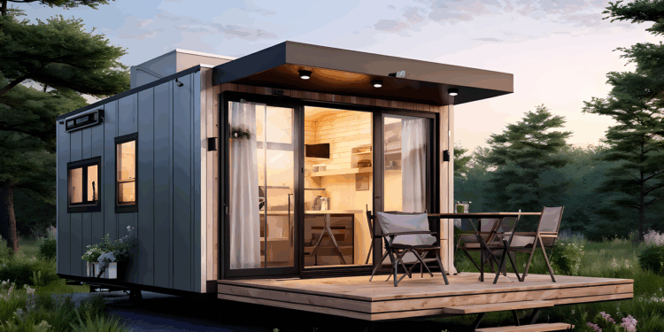 ai generated, house, building, facade, architecture, minimalist, living, small space, sustainable, downsizing, cozy, home, compact living