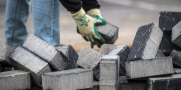 concrete blocks, construction, work, masonry, build, building material, working, job, concrete blocks, concrete blocks, concrete blocks, concrete blocks, concrete blocks
