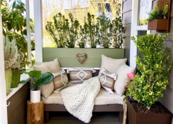 a couch with pillows and pillows